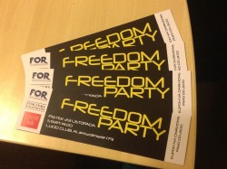 Zapraszamy na FREEDOM PARTY (piątek, 23 listopada)