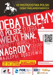 Zachęcamy do wzięcia udziału w VII Mistrzostwach Polski Debat Parlamentarnych