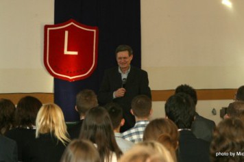 Wizyta prof. Leszka Balcerowicza w L LO w Warszawie (22.01.2010)